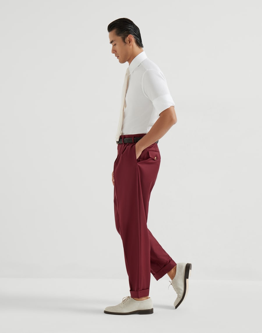 Virgin wool trousers Cherry Man - Brunello Cucinelli