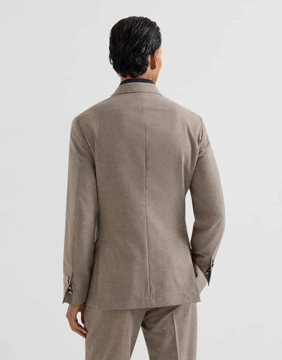 Veste déstructurée demi-croisée Marron Clair Homme - Brunello Cucinelli