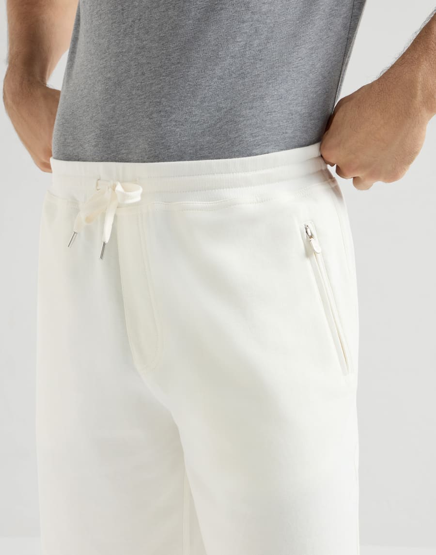 French terry Bermuda shorts Off-White Man - Brunello Cucinelli