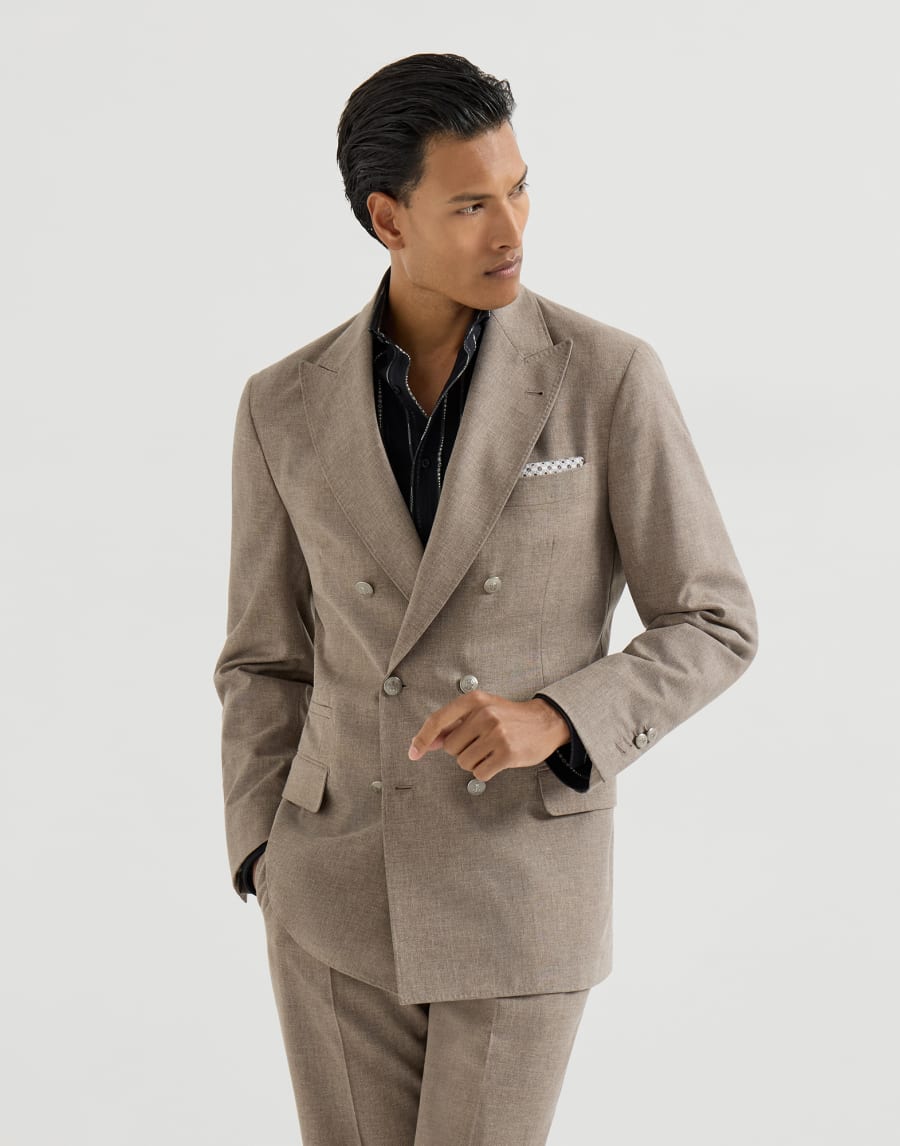 Uconstructed blazer Light Brown Man - Brunello Cucinelli