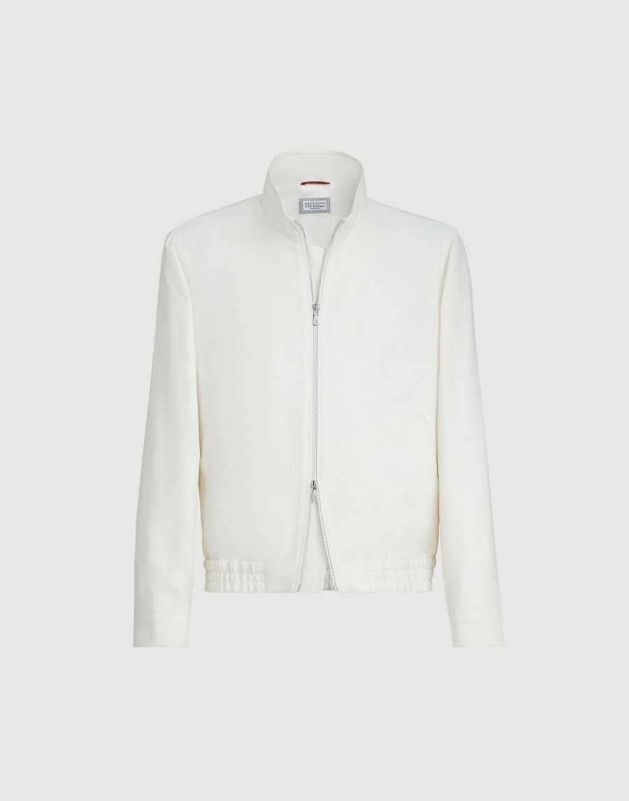 Outerwear jacket with stand collar Off-White Man - Brunello Cucinelli
