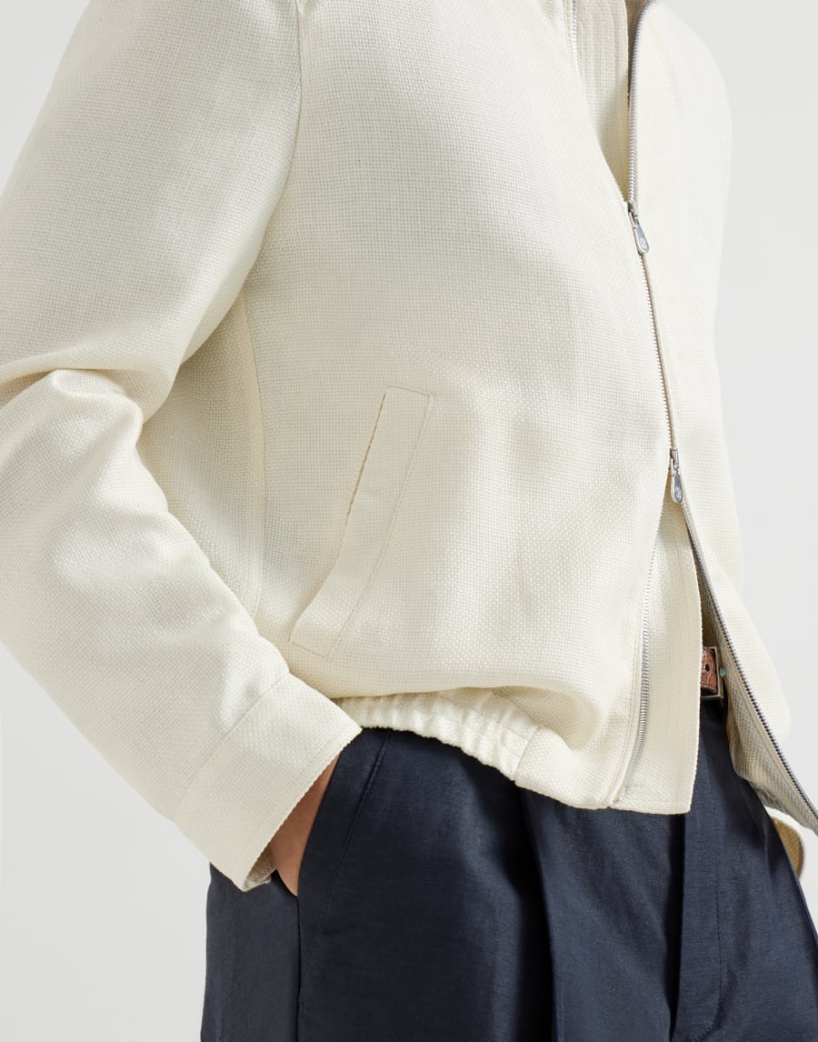 Outerwear jacket with stand collar Off-White Man - Brunello Cucinelli
