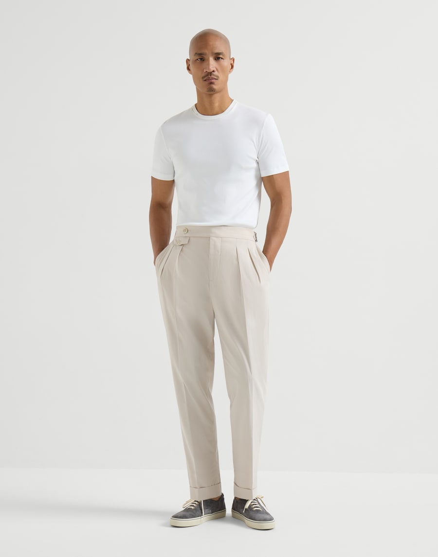 Cotton twill trousers Yuta Man - Brunello Cucinelli