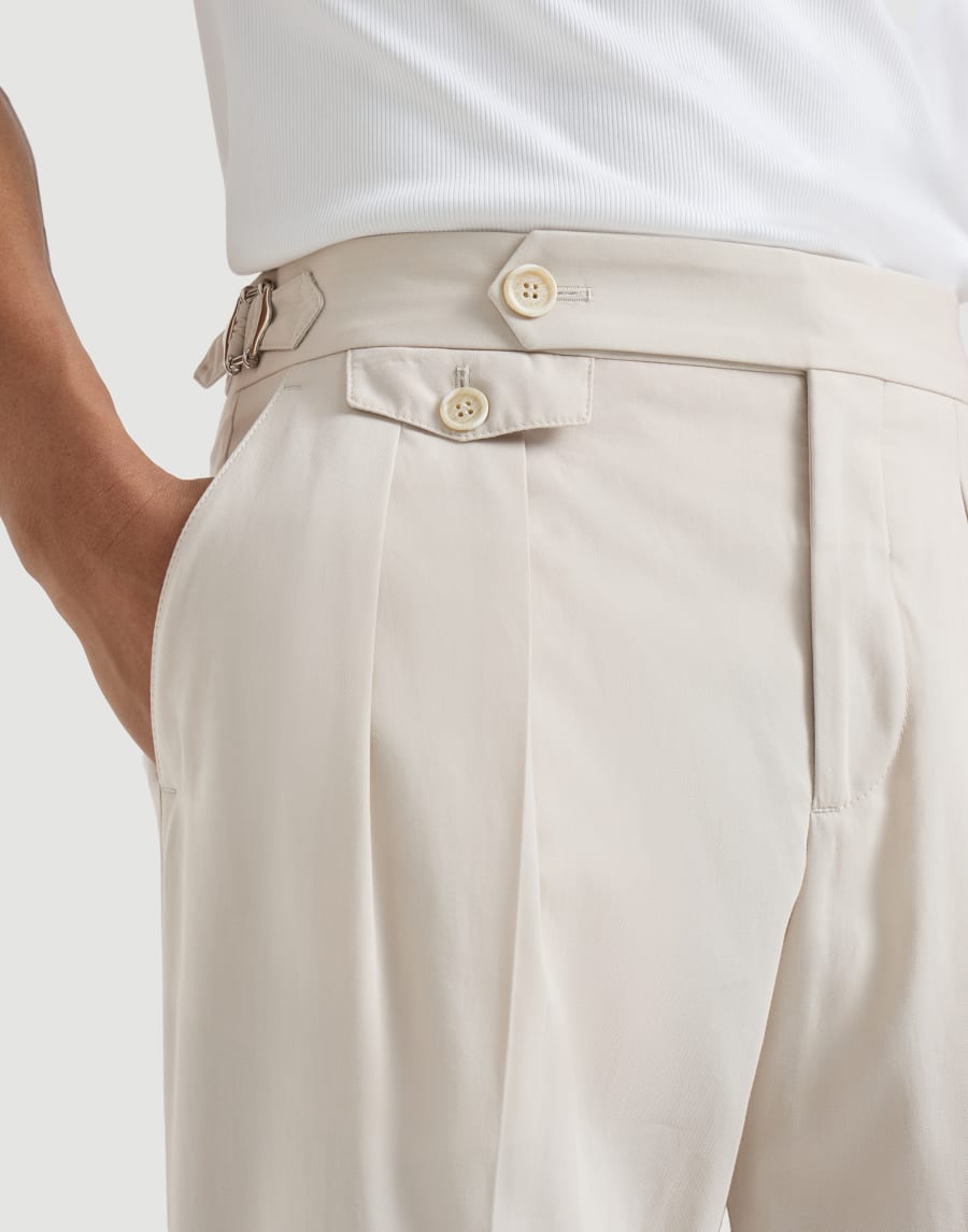 Cotton twill trousers Yuta Man - Brunello Cucinelli