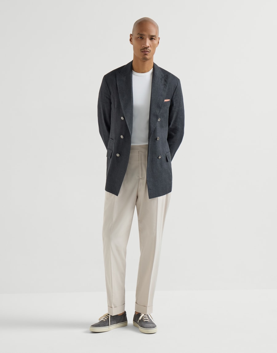 Cotton twill trousers Yuta Man - Brunello Cucinelli