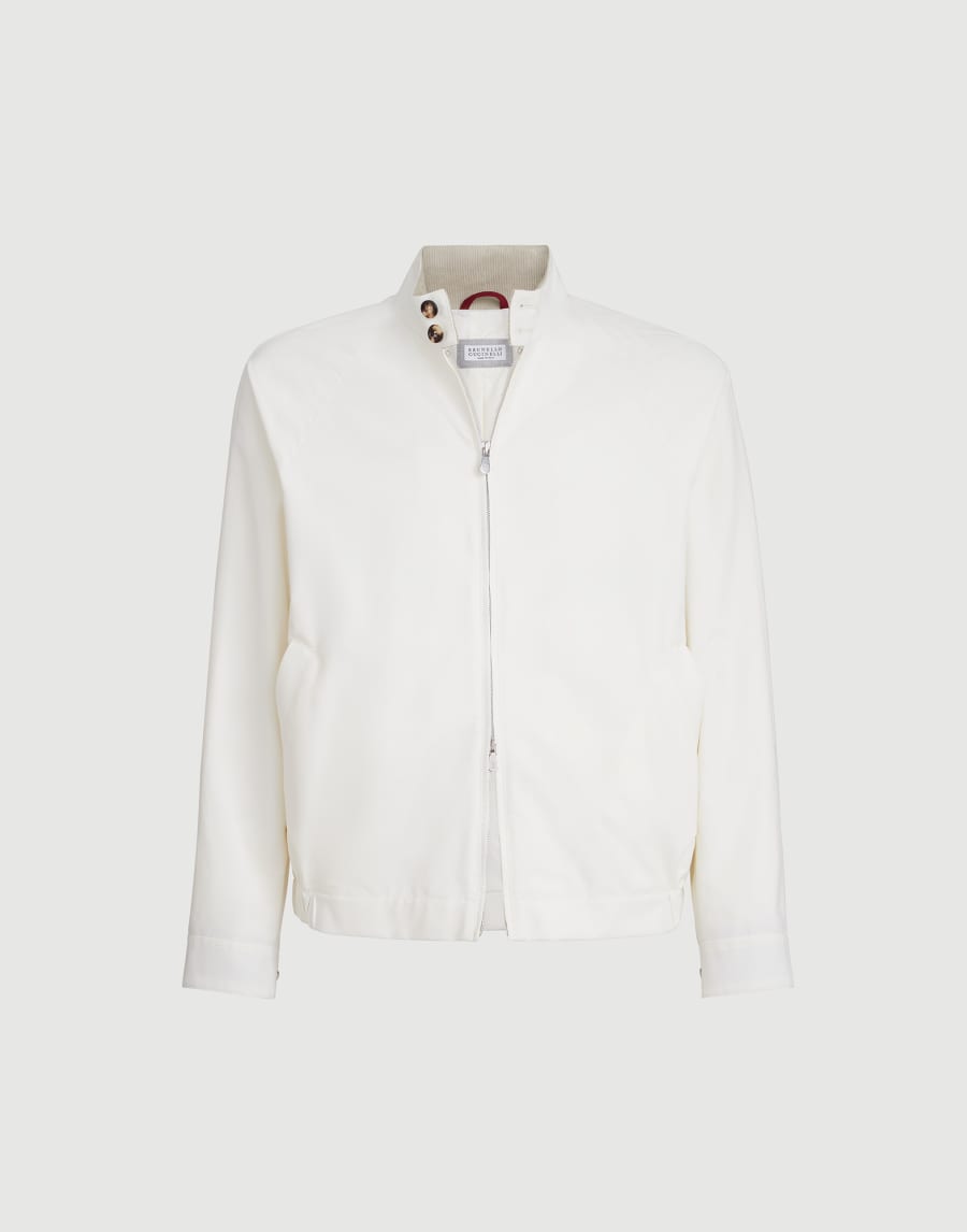 Giubbino in gabardina Off-White Uomo - Brunello Cucinelli