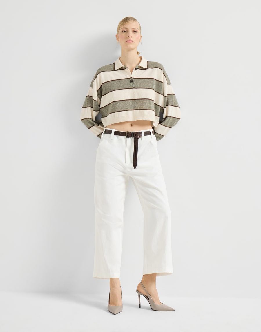 Calfskin slingback heels Grey Woman - Brunello Cucinelli