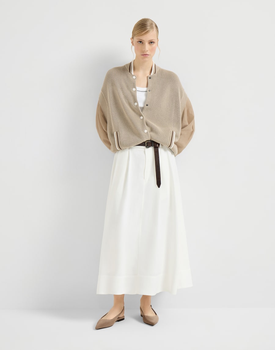 Slingbacks plats en daim Marron Femme - Brunello Cucinelli