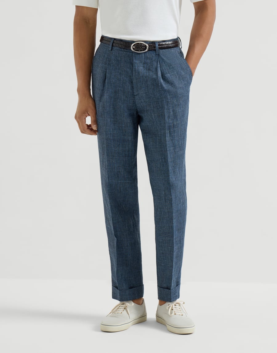 Houndstooth trousers Denim Man - Brunello Cucinelli