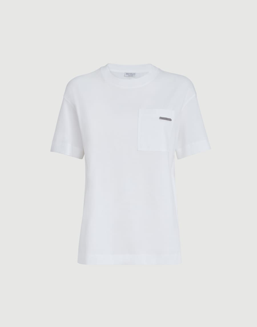Cotton jersey T-shirt White Woman - Brunello Cucinelli