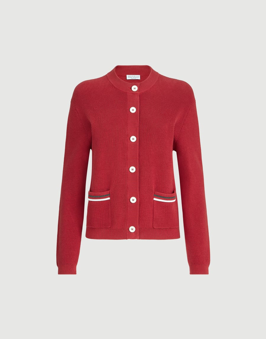 Кардиган из хлопка Рубиновый Женщина - Brunello Cucinelli