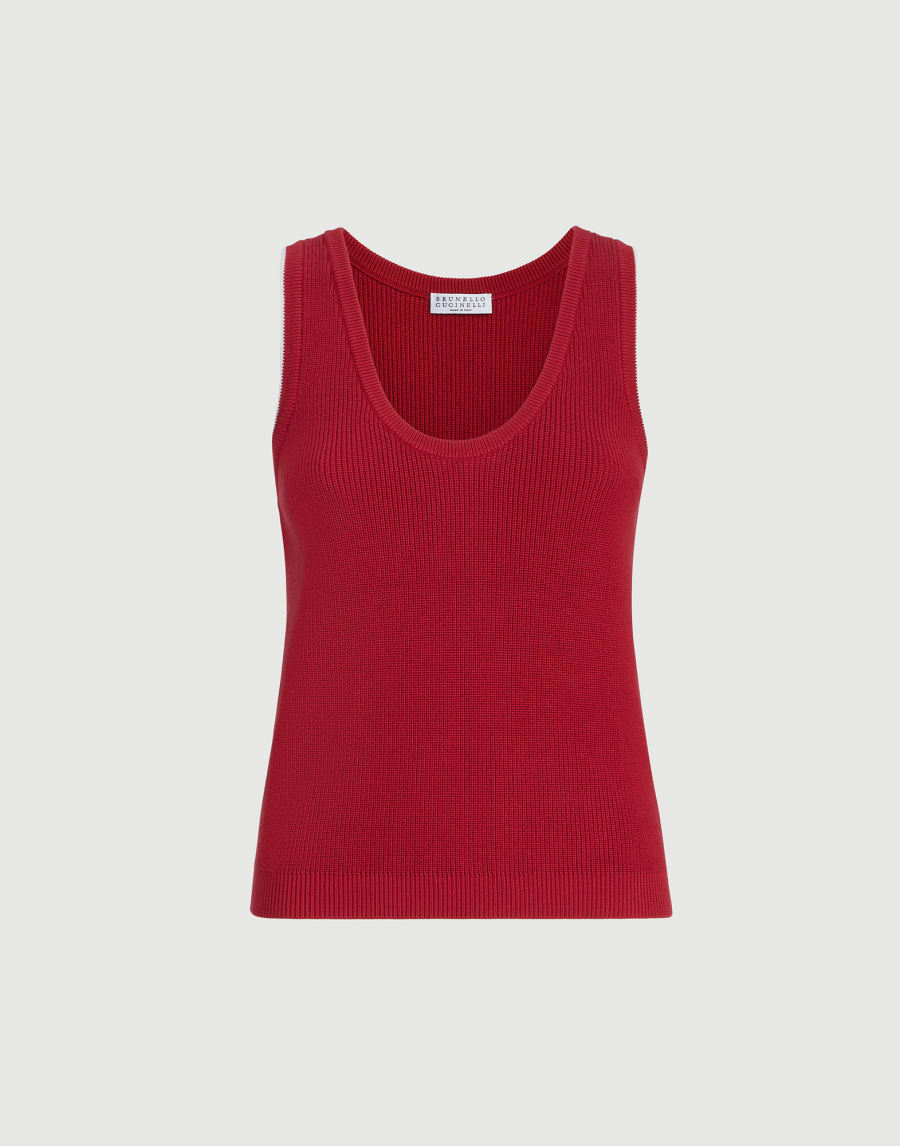 Cotton ribbed knit top Ruby Woman - Brunello Cucinelli