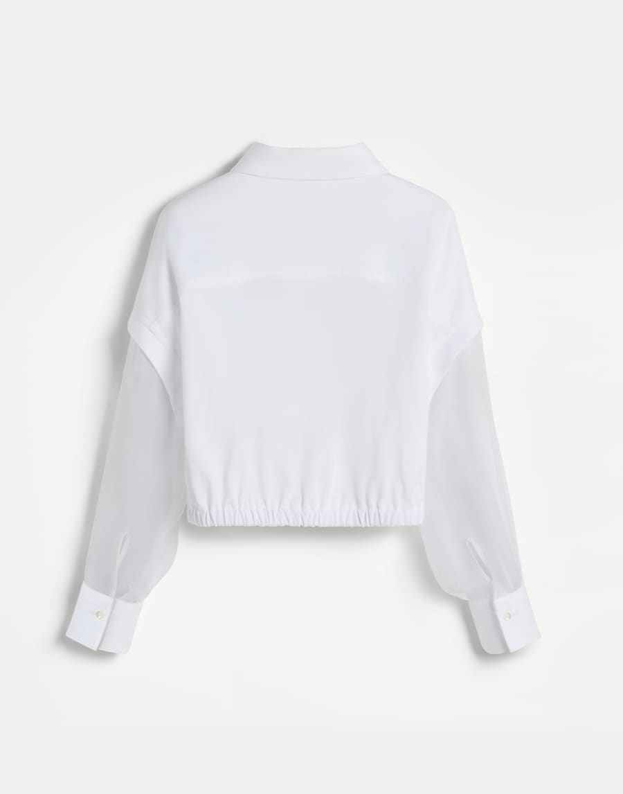 Camicia in jersey Bianco Bambina - Brunello Cucinelli