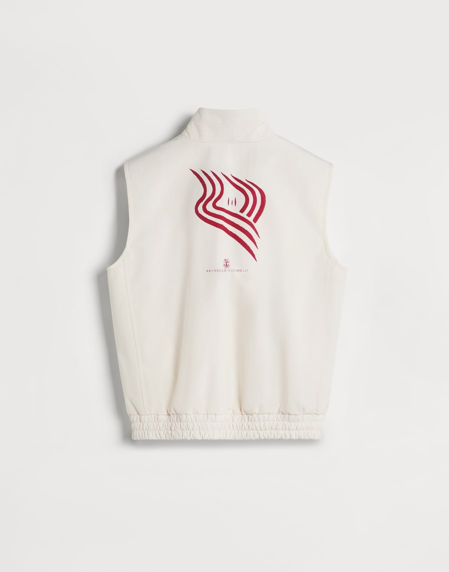 Nylon down vest Off-White Boys - Brunello Cucinelli