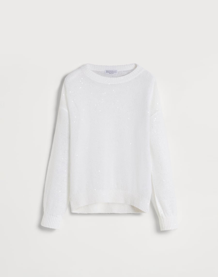 Linen and silk sweater White Girls - Brunello Cucinelli