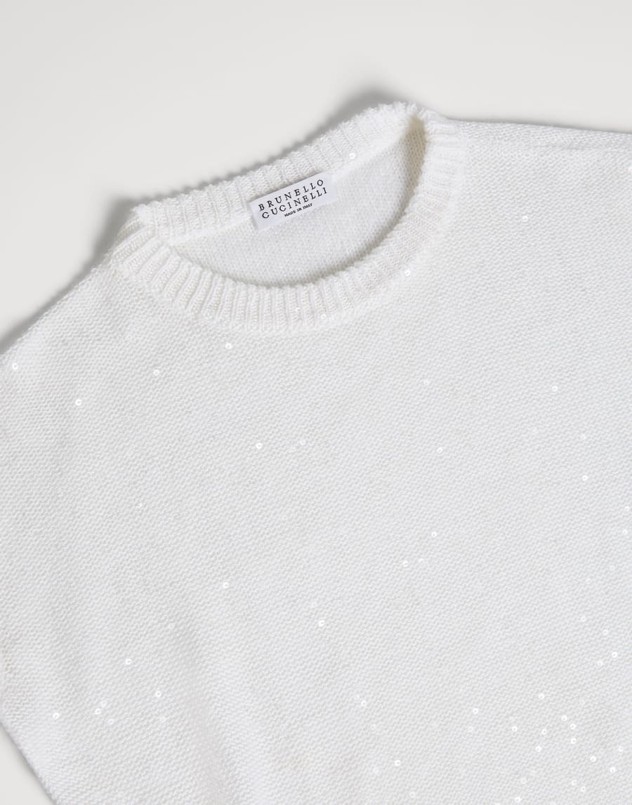 Linen and silk sweater White Girls - Brunello Cucinelli