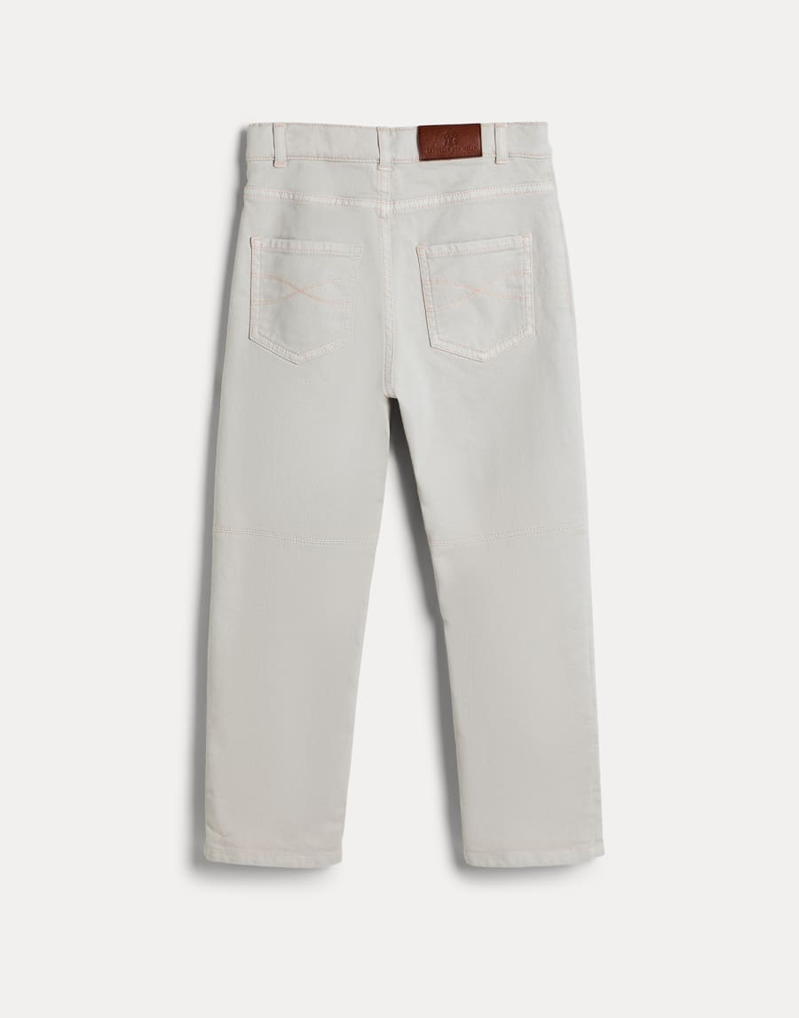 Lightweight denim trousers Light Grey Boys - Brunello Cucinelli