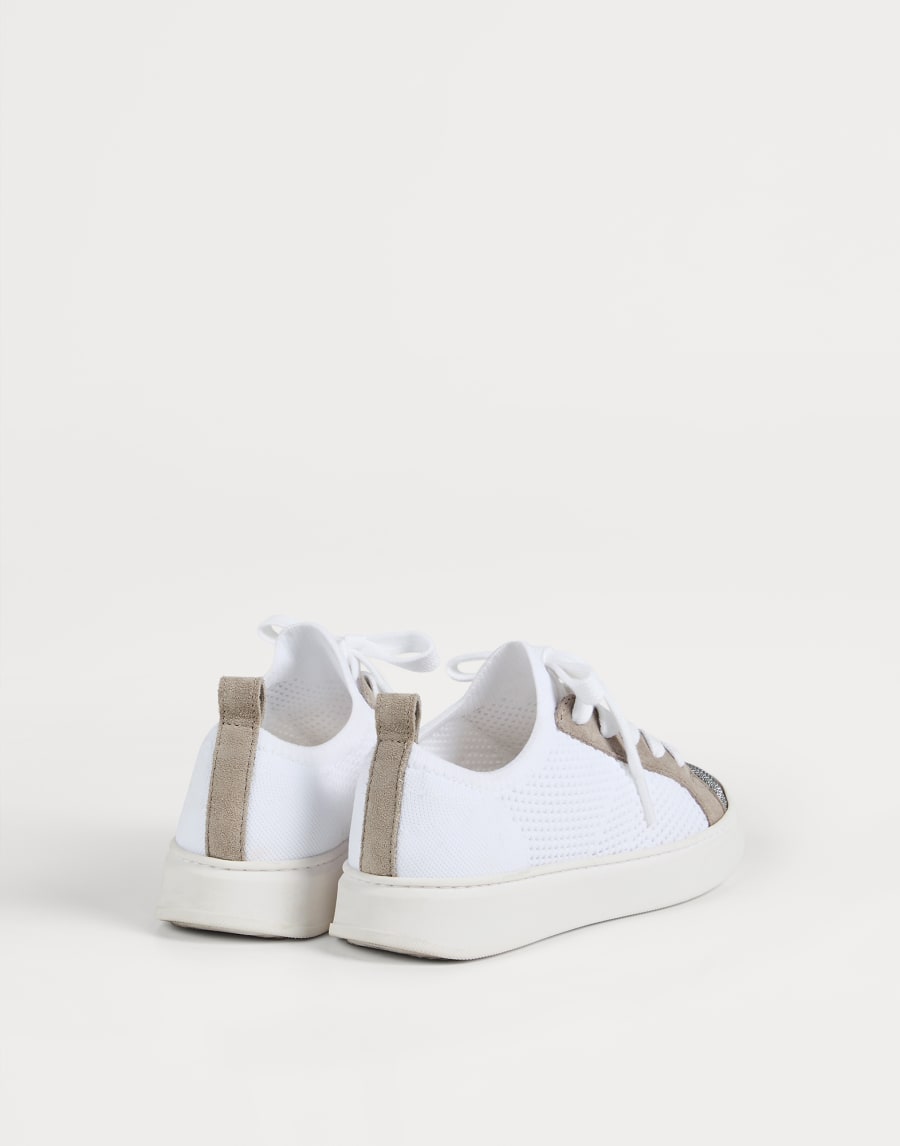 Sneakers in maglia Bianco Bambina - Brunello Cucinelli