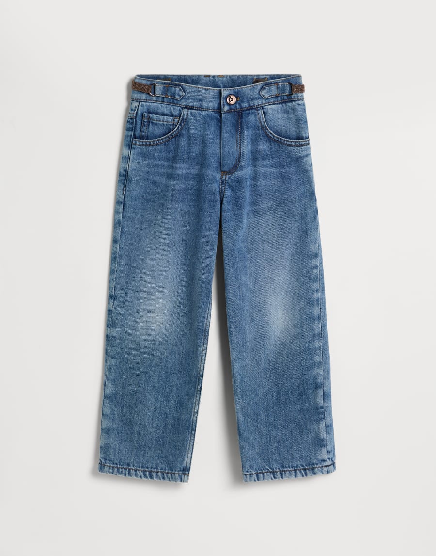 Pantalone Straight Denim Bambina - Brunello Cucinelli