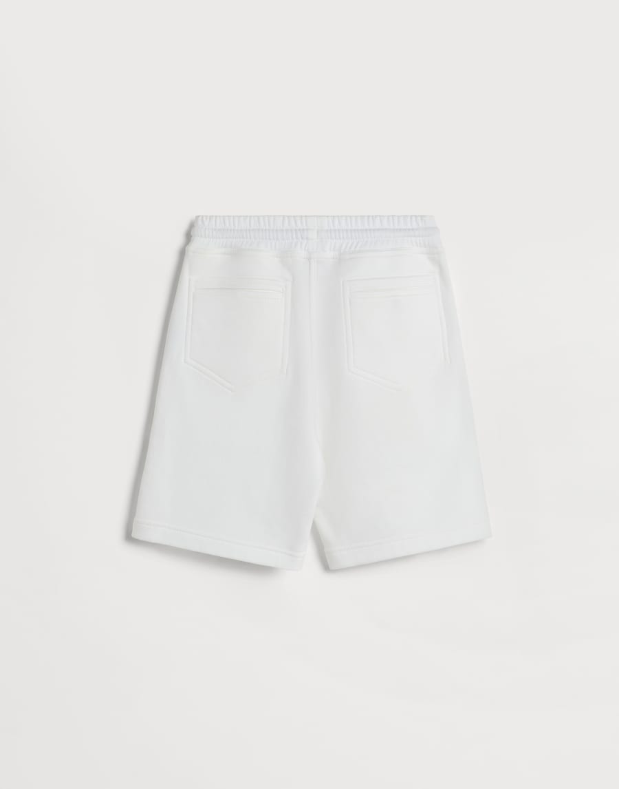 卫衣布百慕大短裤 灰白色 男童 - Brunello Cucinelli