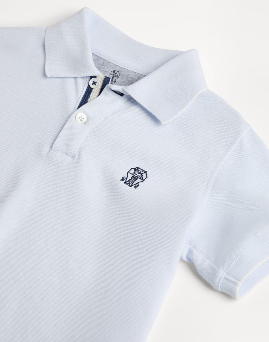 Piqué polo shirt Panama Boys - Brunello Cucinelli