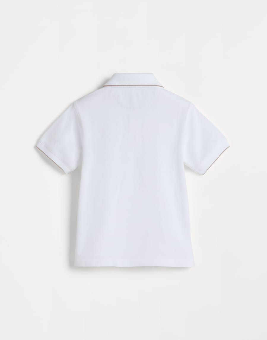 Piqué polo shirt Snow Boys - Brunello Cucinelli