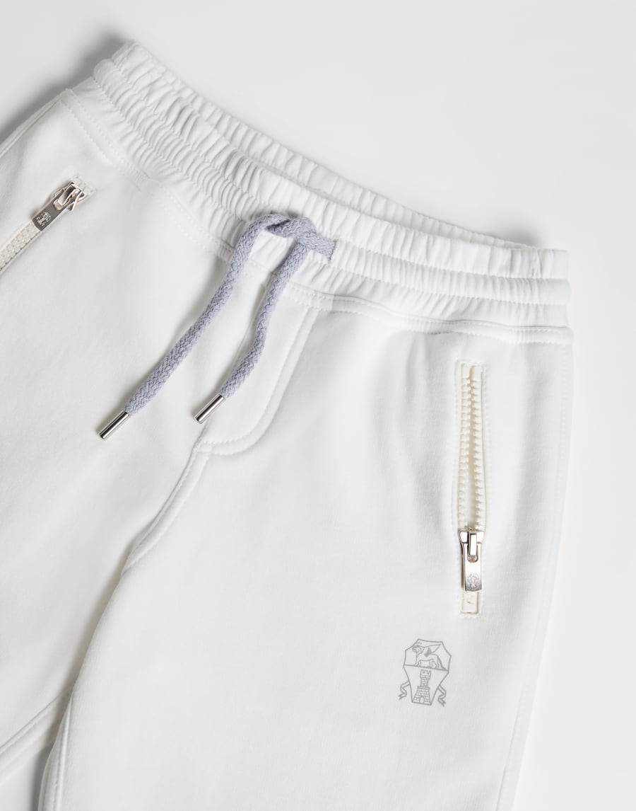 卫衣布百慕大短裤 灰白色 男童 - Brunello Cucinelli