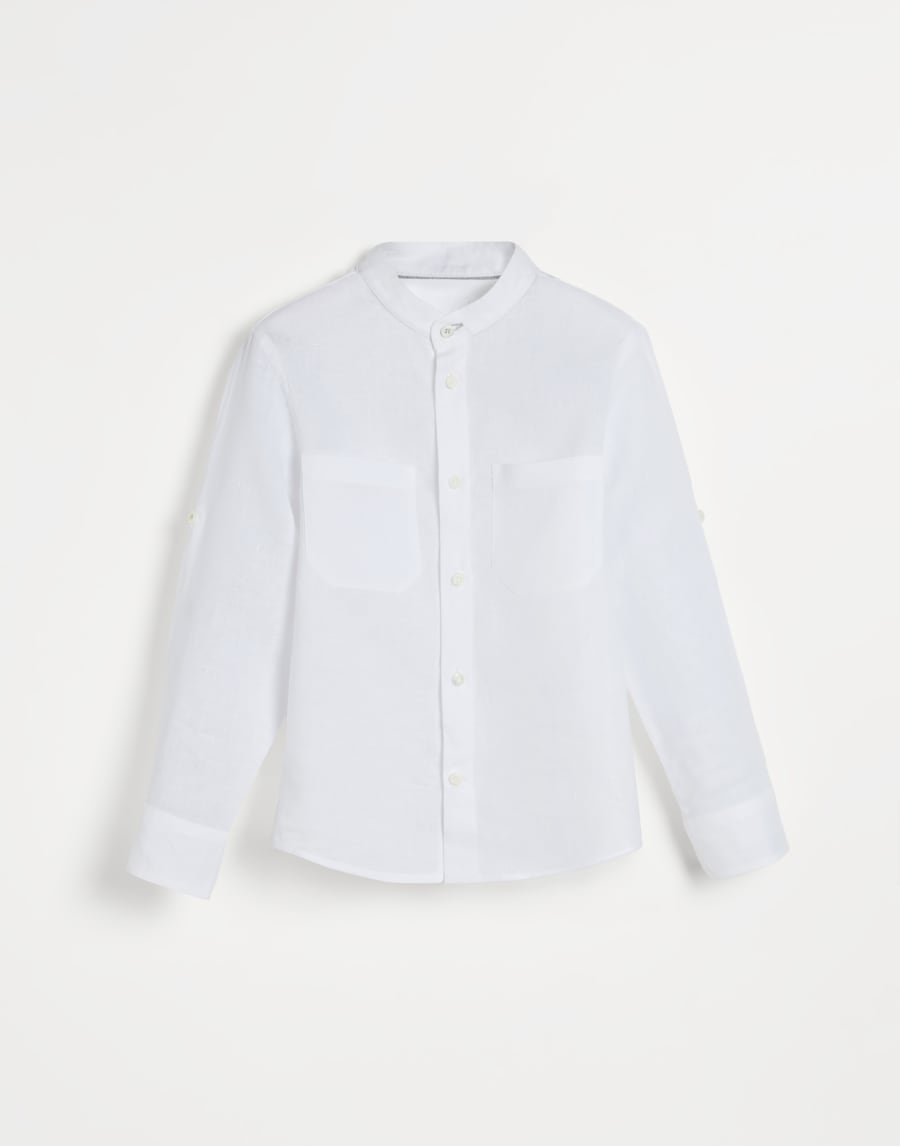 Mandarin collar shirt White Boys - Brunello Cucinelli