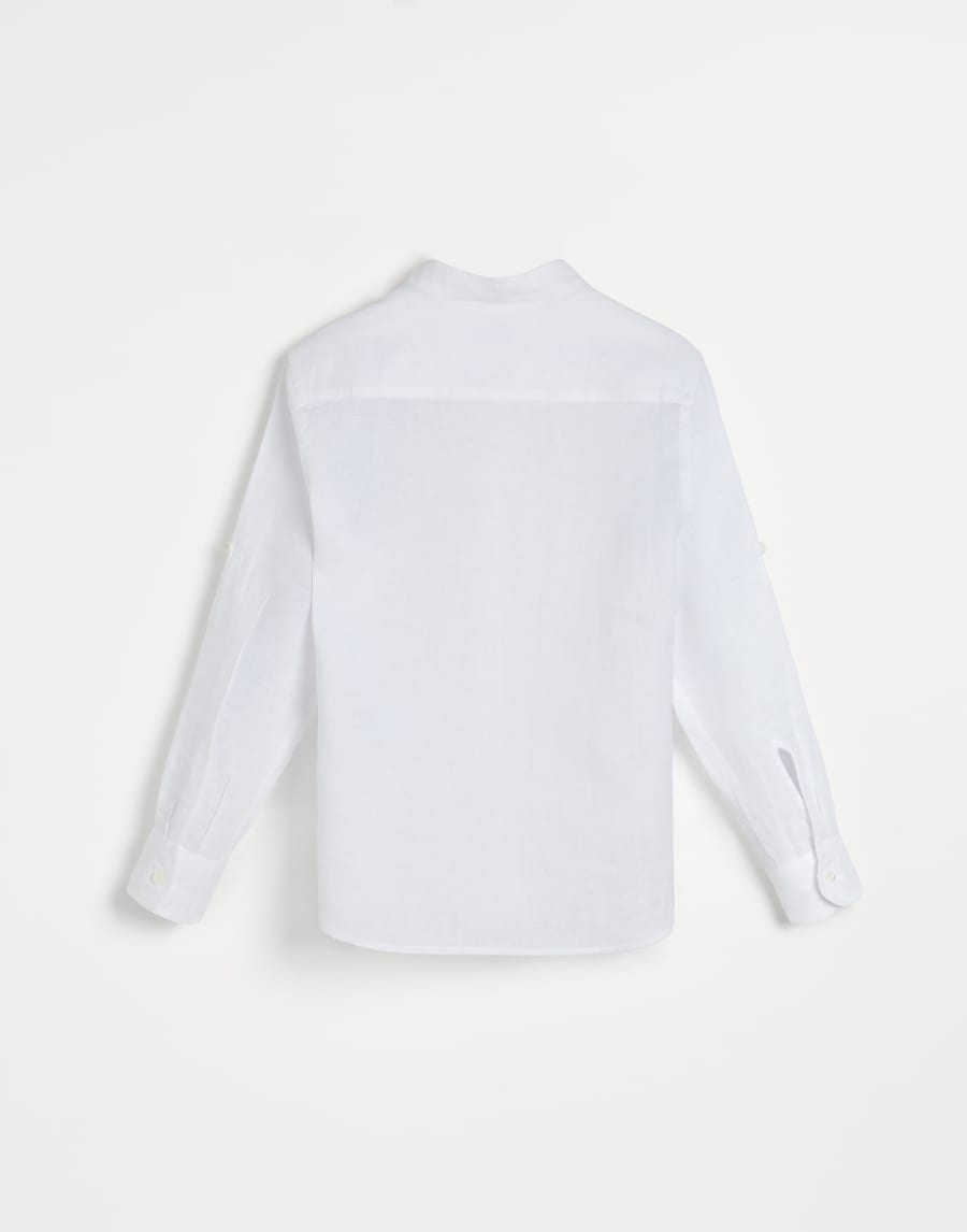 Mandarin collar shirt White Boys - Brunello Cucinelli