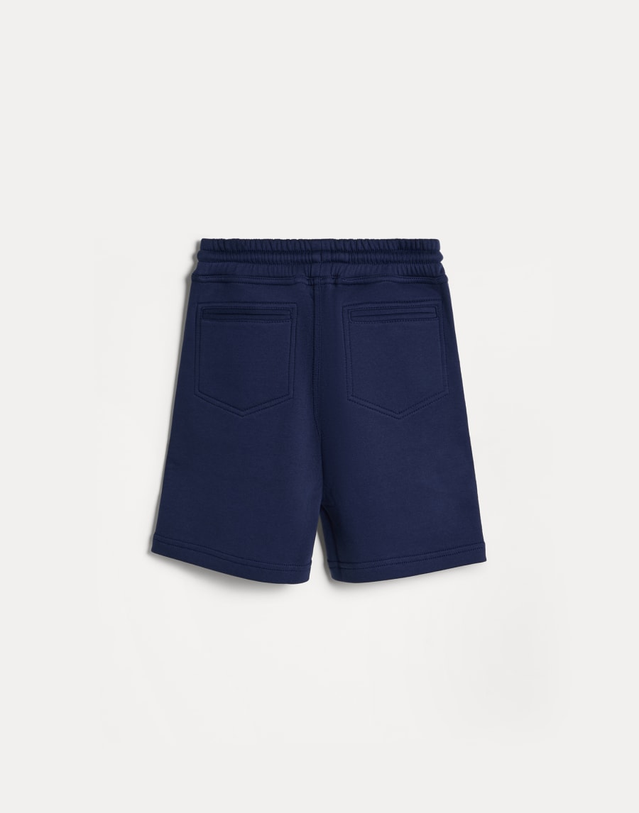 French terry Bermuda shorts Blue Boys - Brunello Cucinelli