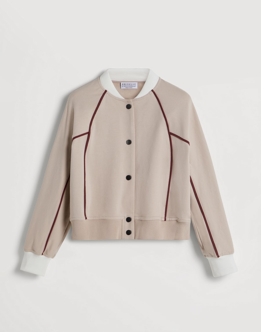Bomber-style sweatshirt Buff Girls - Brunello Cucinelli