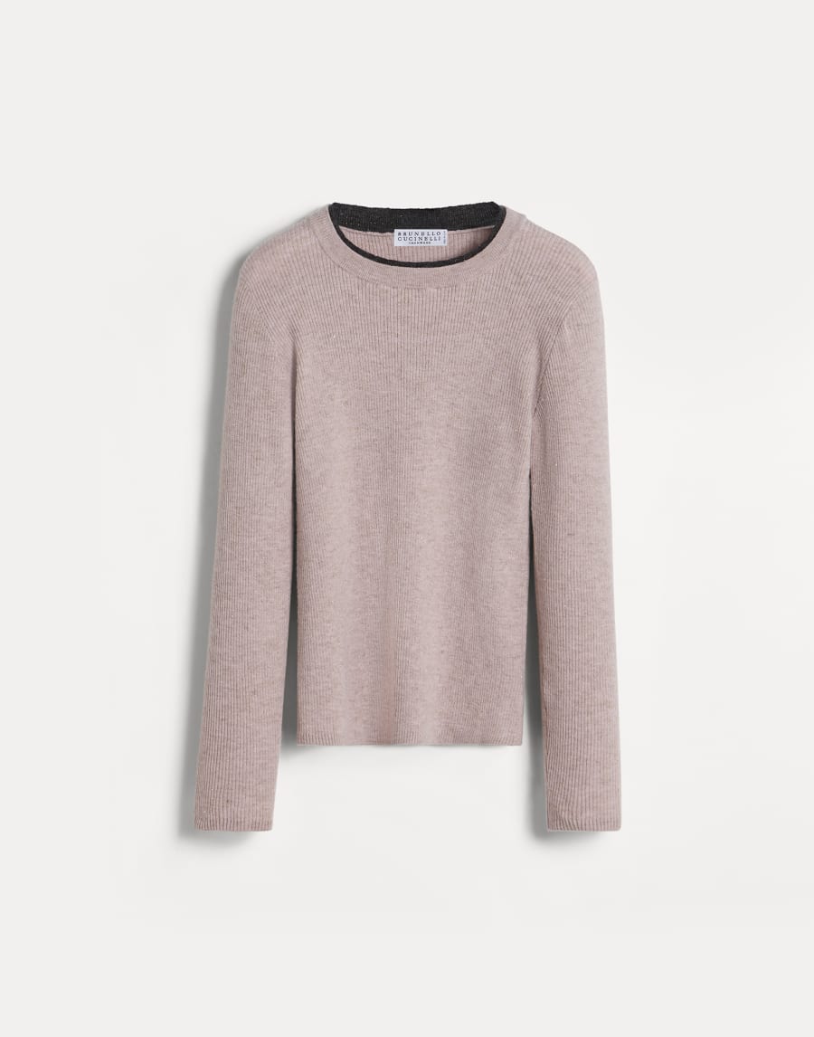 Pull léger Marron Clair Fille - Brunello Cucinelli