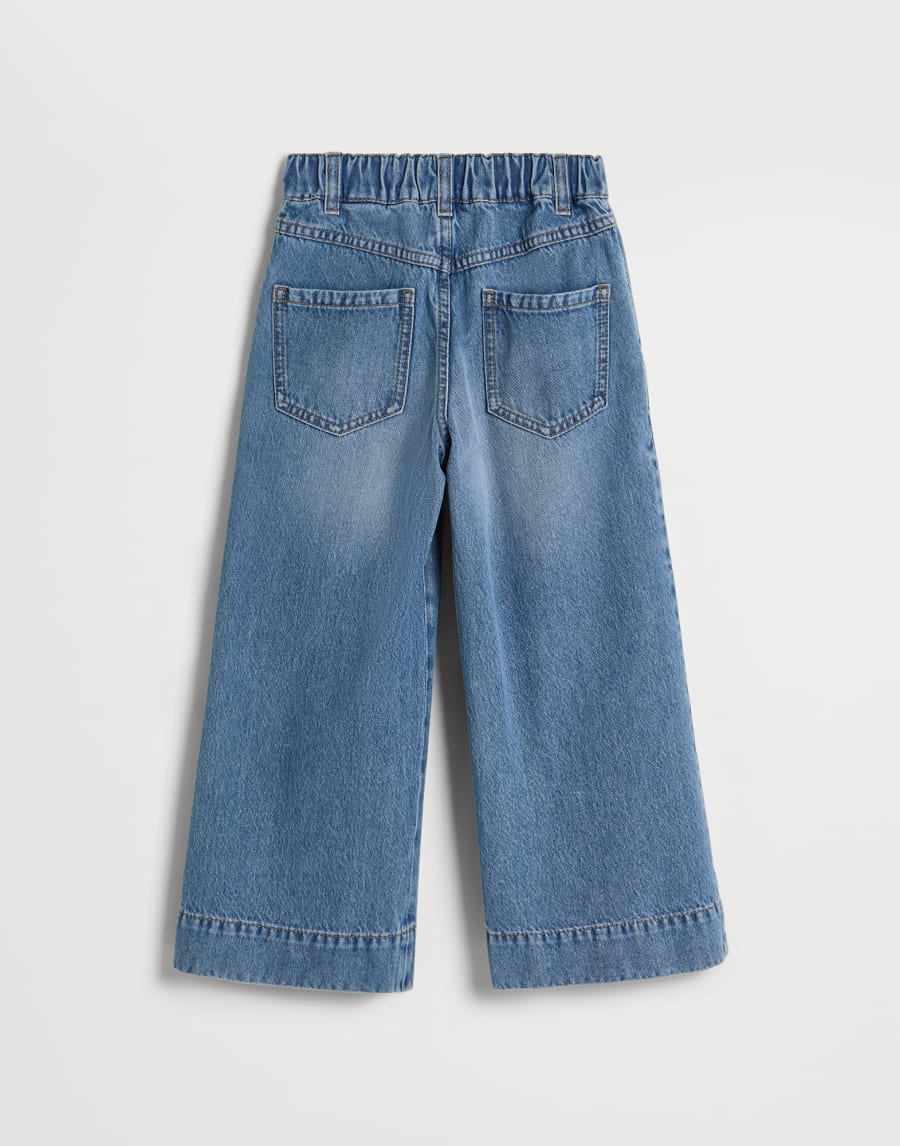 Pantalone Flared Denim Bambina - Brunello Cucinelli