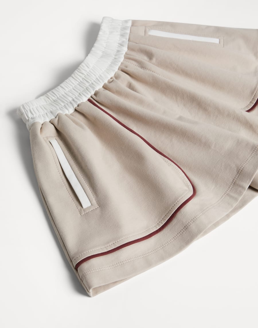 Shorts in felpa leggera Beige Chiaro Bambina - Brunello Cucinelli