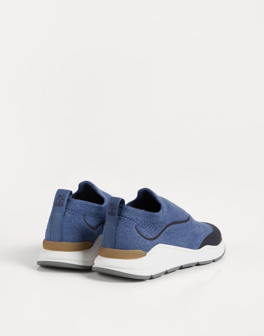 Knit slip-on runners Denim Boys - Brunello Cucinelli