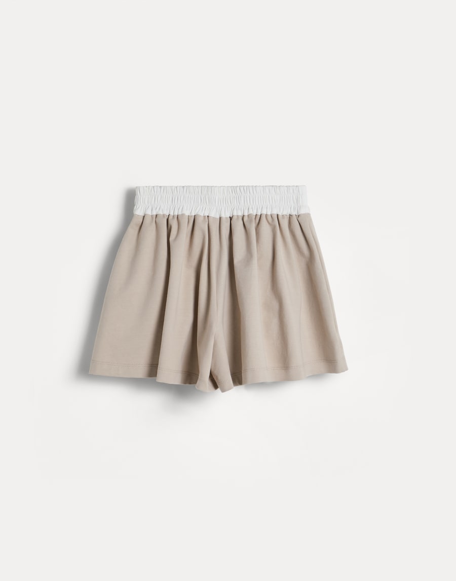Shorts in felpa leggera Beige Chiaro Bambina - Brunello Cucinelli