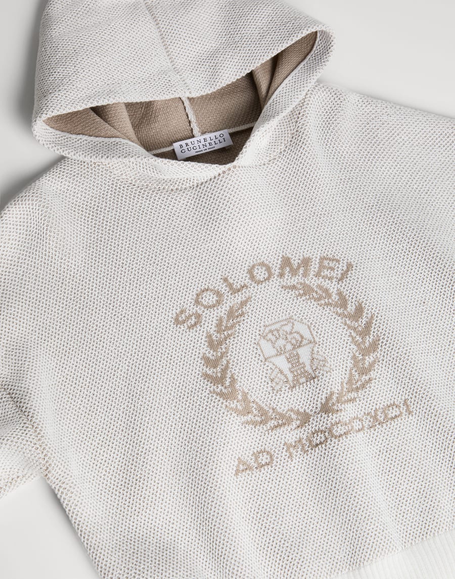 Topewear in maglia jacquard Panama Bambina - Brunello Cucinelli