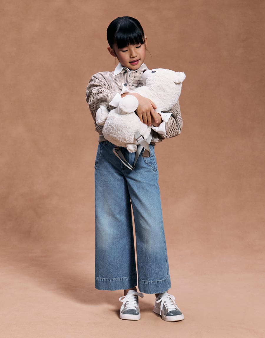 Pantalone Flared Denim Bambina - Brunello Cucinelli