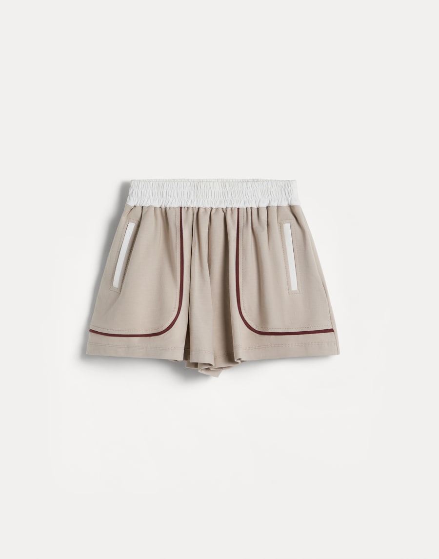 Shorts in felpa leggera Beige Chiaro Bambina - Brunello Cucinelli