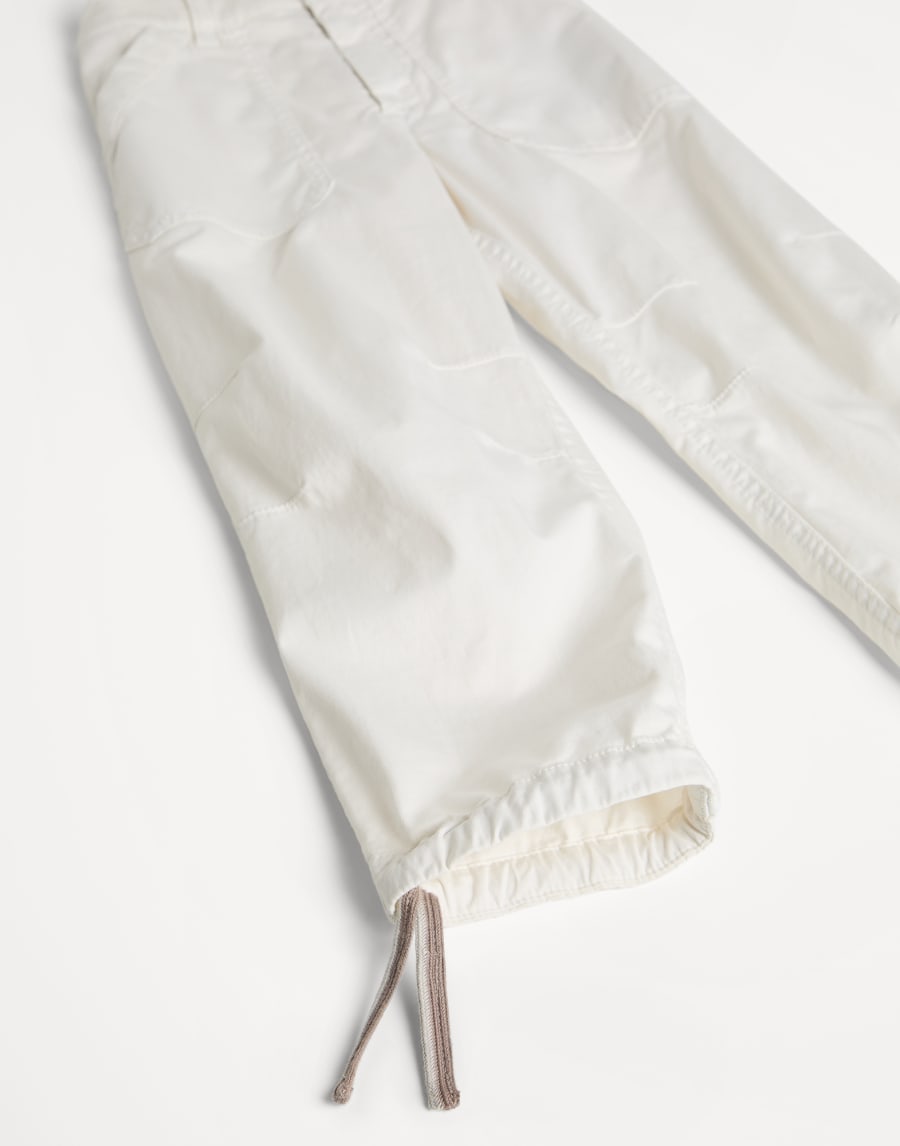 Pantalone Utility Bianco Bambino - Brunello Cucinelli