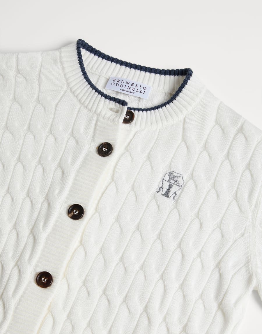 Cotton cardigan White Girls - Brunello Cucinelli