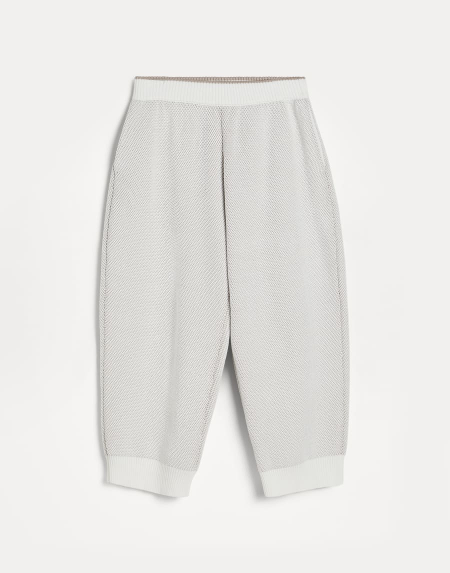Pantalone in maglia Jacquard Panama Bambina - Brunello Cucinelli