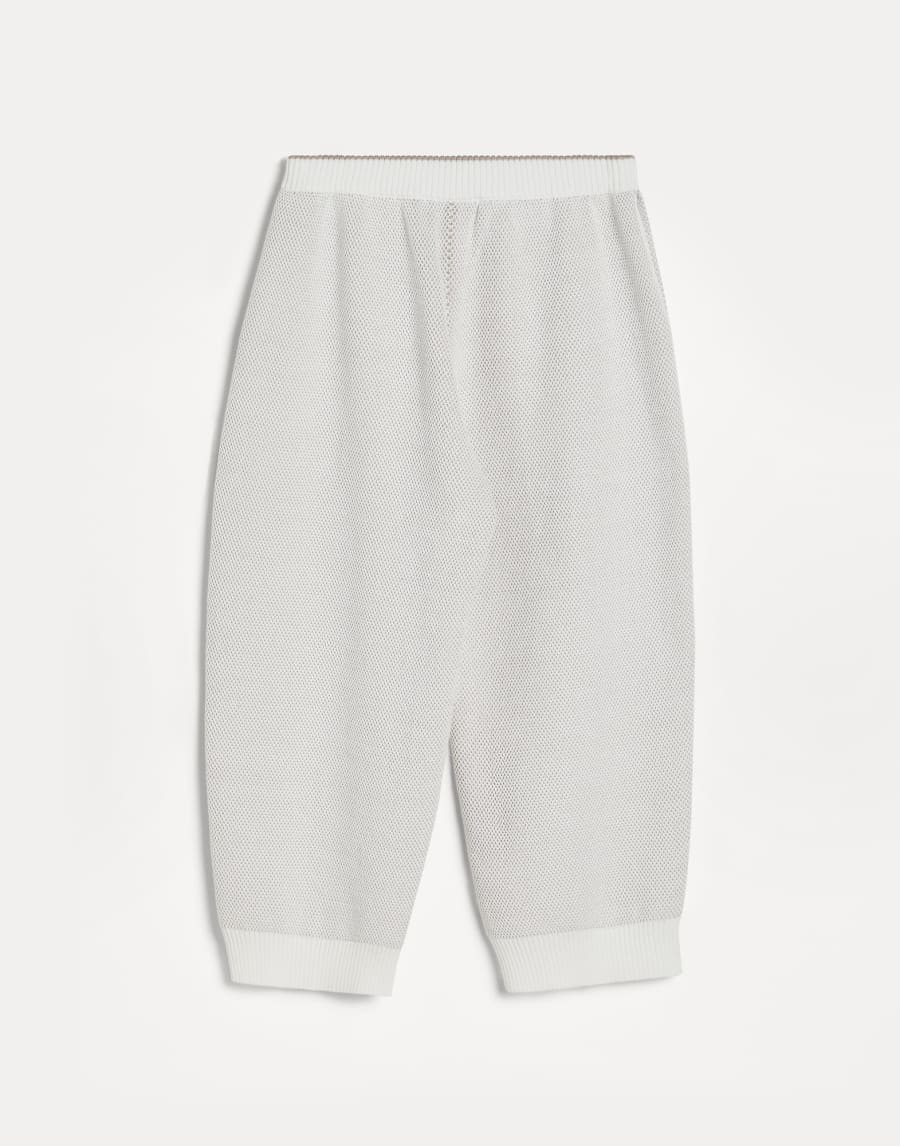 Pantalone in maglia Jacquard Panama Bambina - Brunello Cucinelli