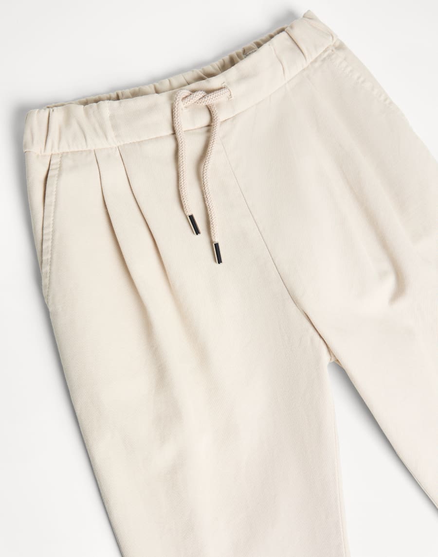 华达呢长裤 粉笔色 男童 - Brunello Cucinelli