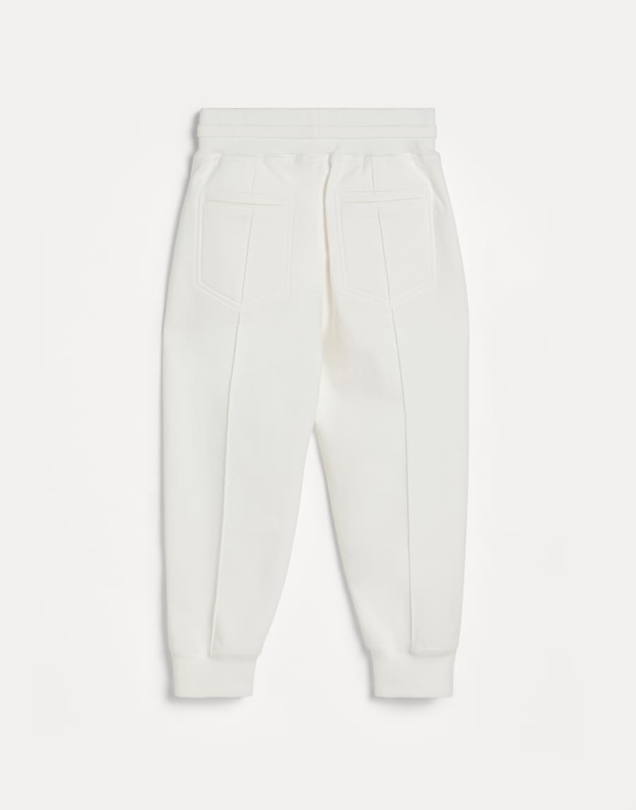 Pantalone in felpa Off-White Bambino - Brunello Cucinelli