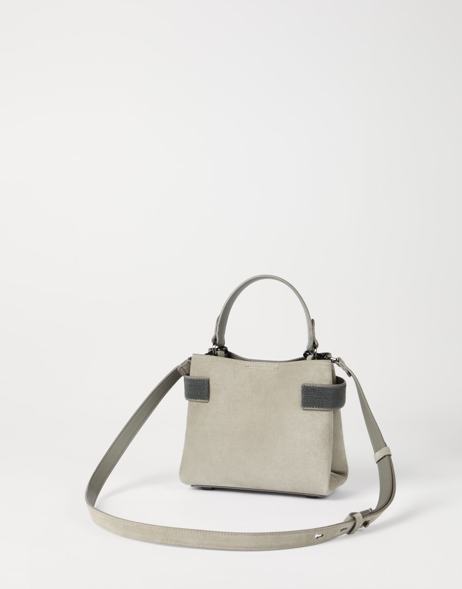 Small Top-Handle Essence bag Khaki Woman - Brunello Cucinelli