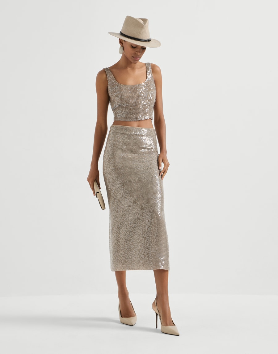 Dazzling Embroidery-Rock Kordel Damen - Brunello Cucinelli