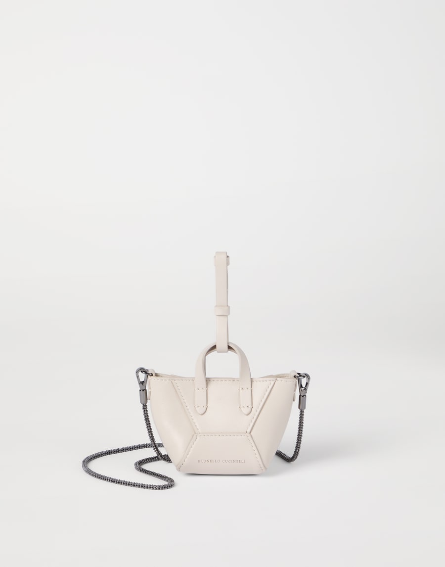 Calfskin BC Duo micro bag Ivory Woman - Brunello Cucinelli