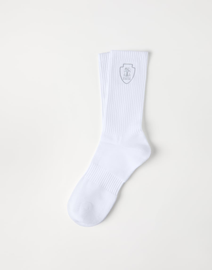 Rib knit socks White Man - Brunello Cucinelli