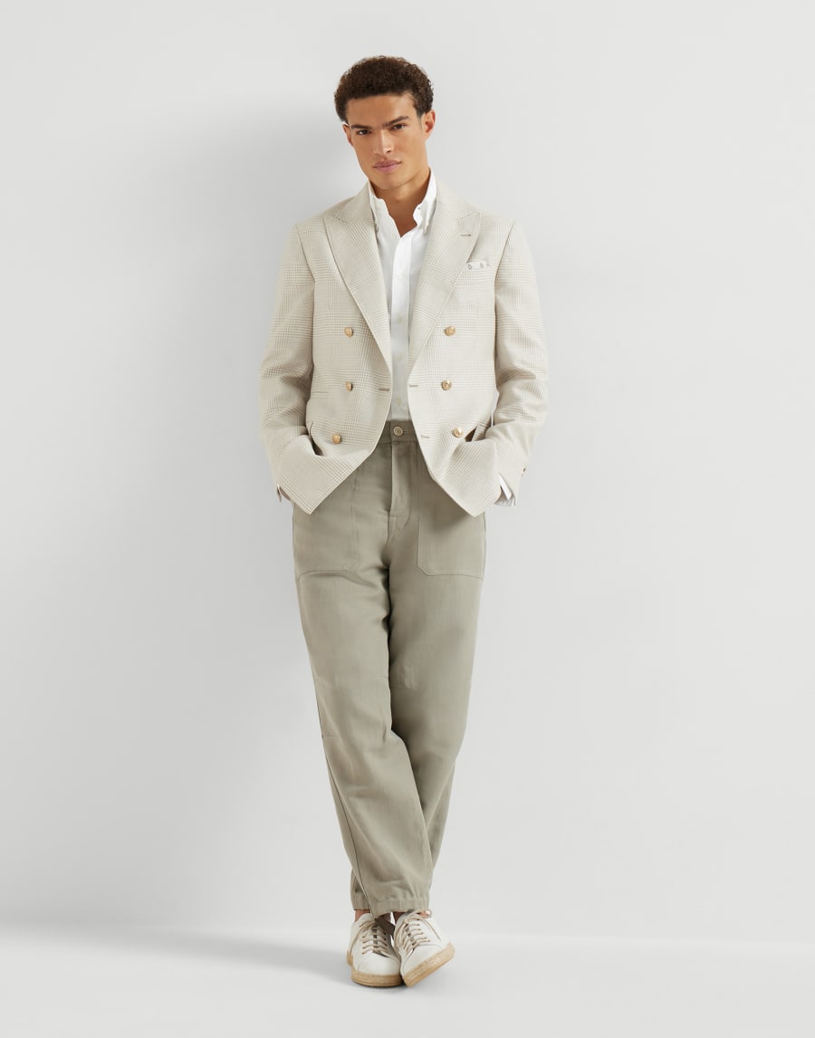 Pantalone in drill Khaki Uomo - Brunello Cucinelli